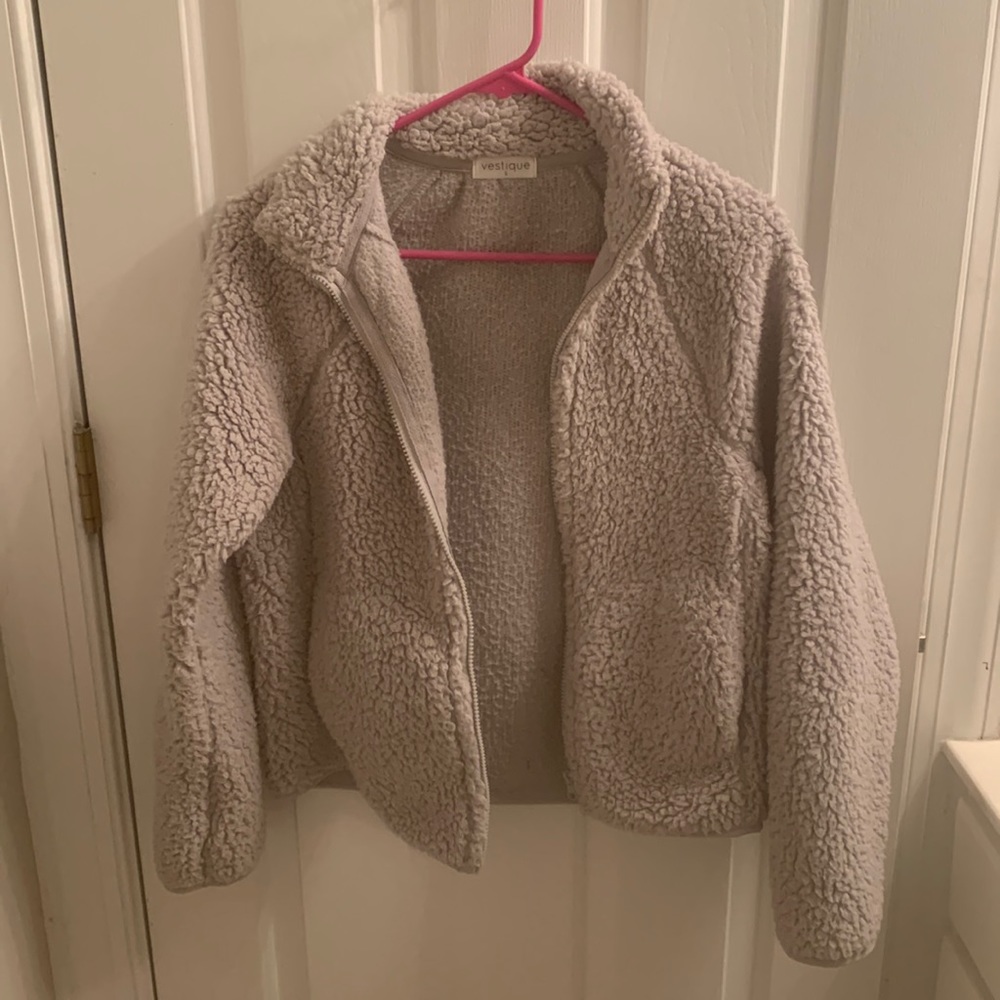 gray vestique comfy jacket